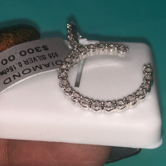 Real Diamond C initial letter pendant charm Not Cz Nit fake Bestseller Huge sale - Picture 4 of 5